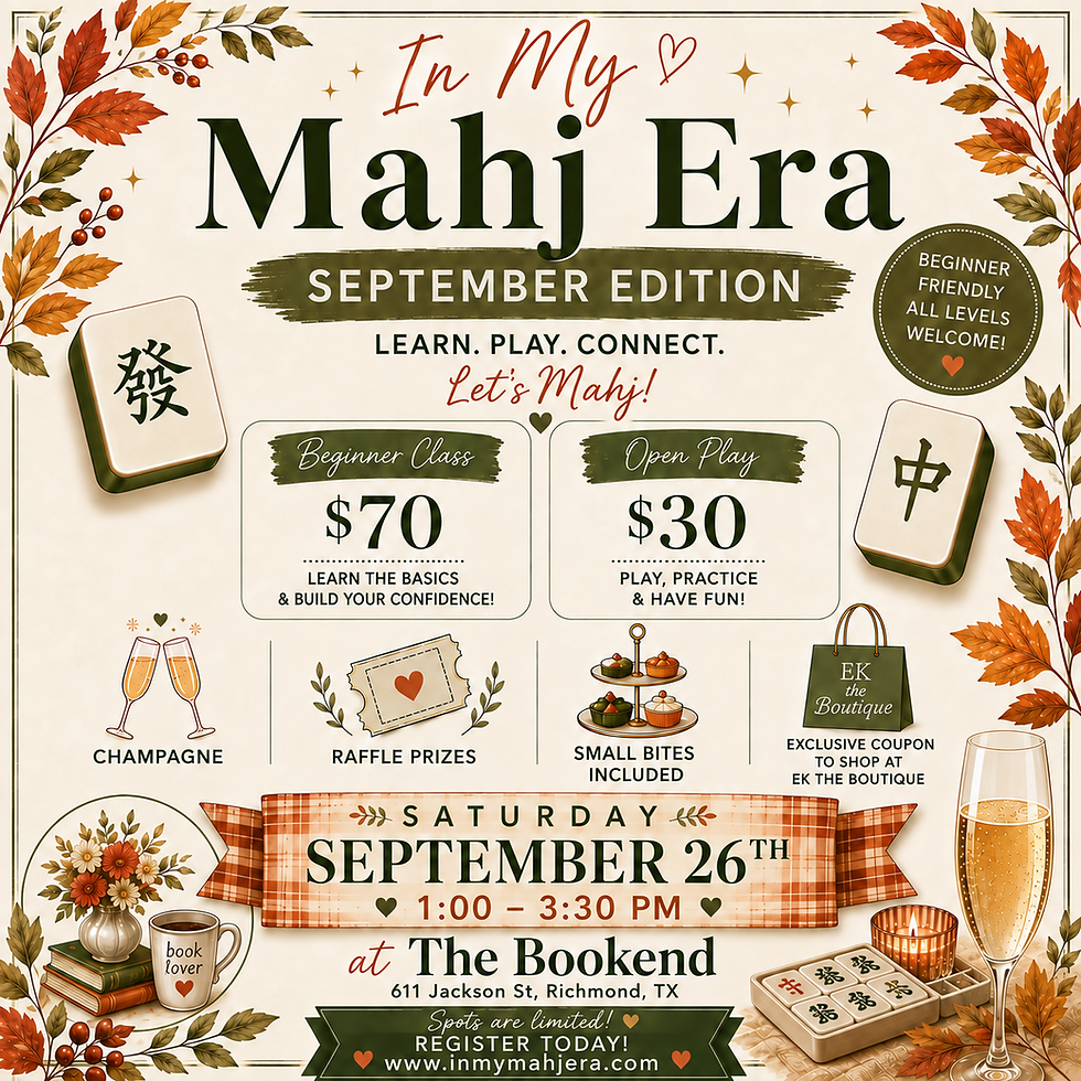 In My Mahj Era: September Edition Beginners & Open Play