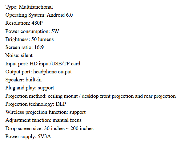Miniatura: Smart Android Micro Projector