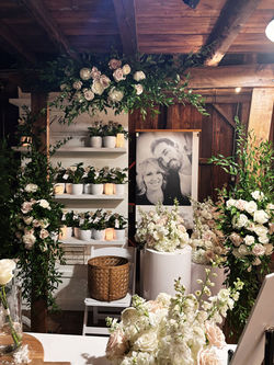 décor de mariage en fleurs naturelles