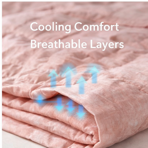 Close-up view of a soft Embercool blanket showing fabric texture