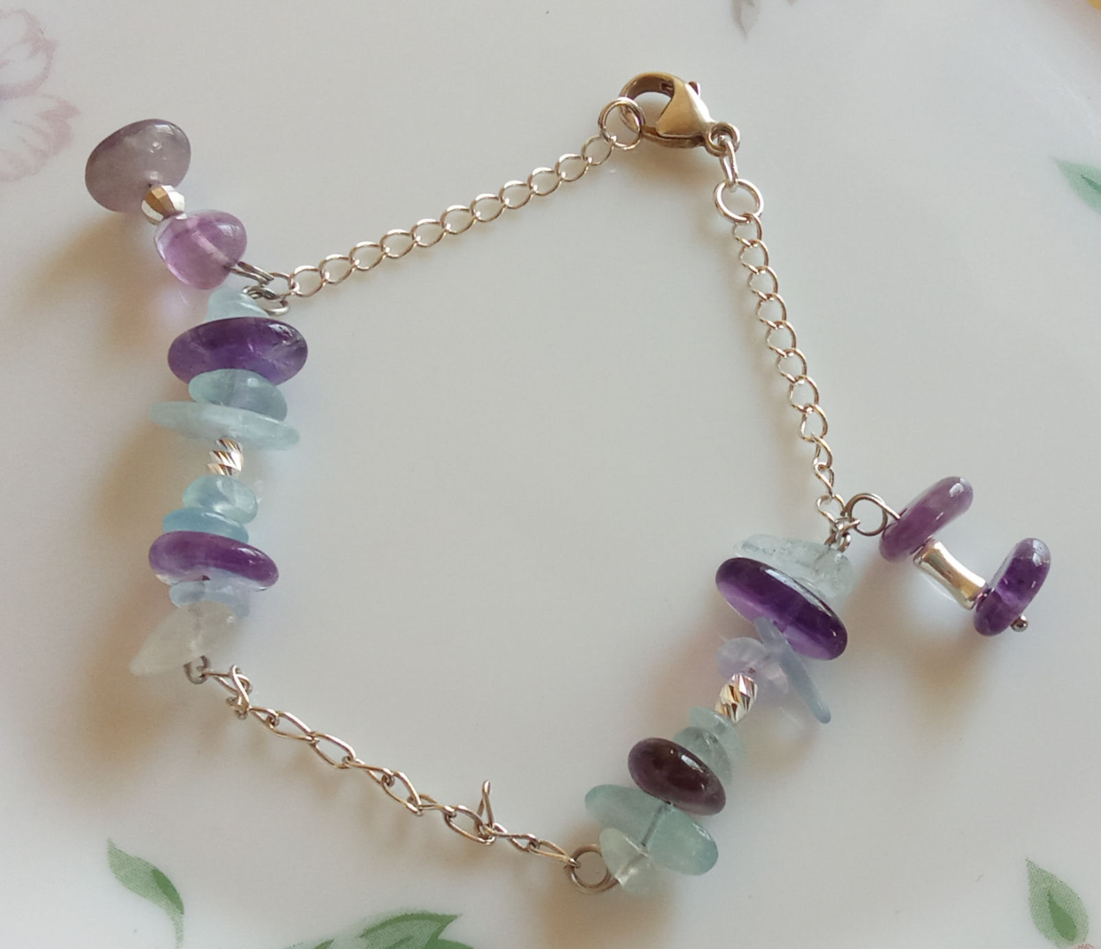 Bracelet Aigue marine Améthyste