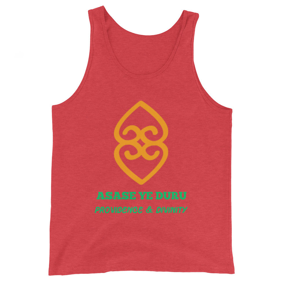 Thumbnail: ASASE YE DURU Women's Tank Top - Tangerine Orange 