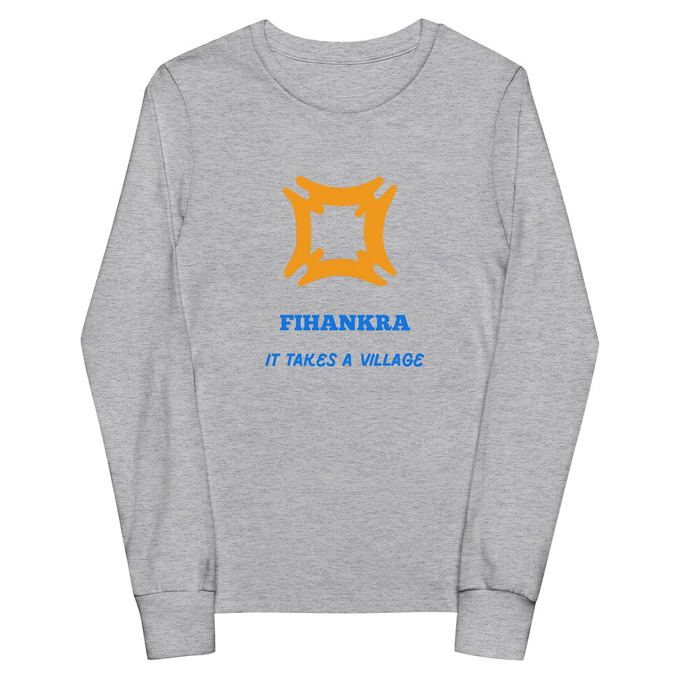 Thumbnail: FIHANKRA Kids long sleeve tee - Orange