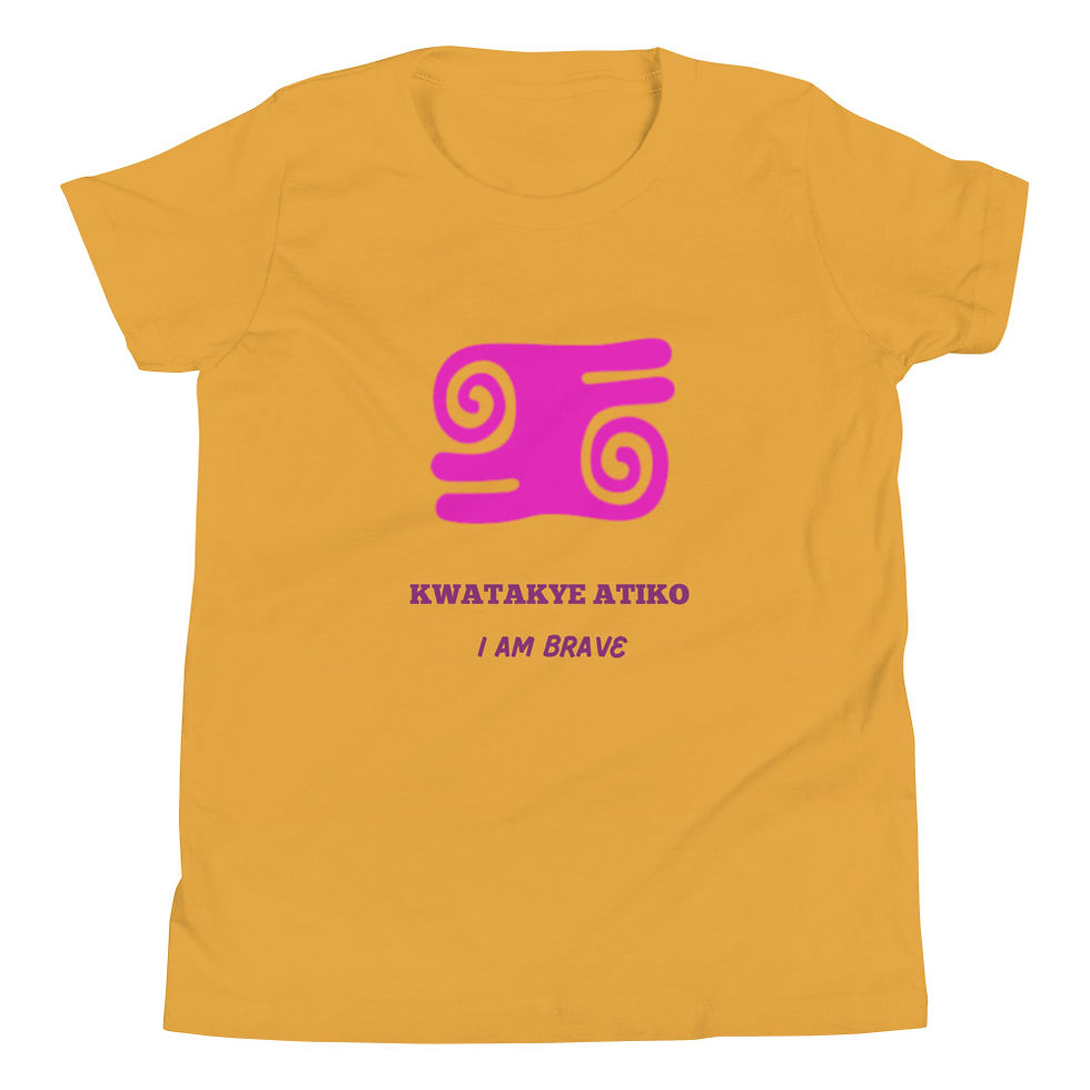 Thumbnail: KWATAKYE ATIKO Kids Short Sleeve T-Shirt - Purple
