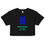 Thumbnail: OWUO ATWEDEE Women’s Crop Tee - Blue