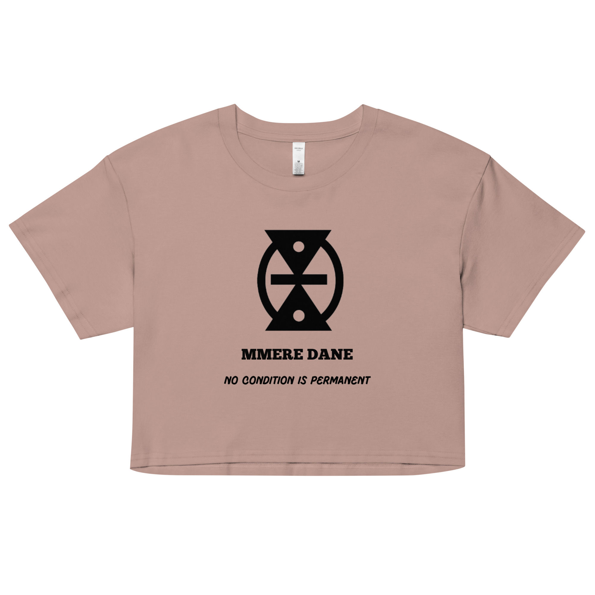MMERE DANE Women’s Crop Tee - Black