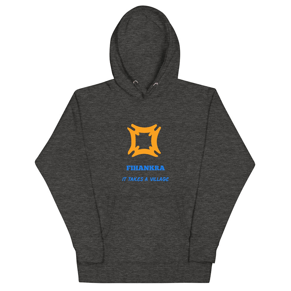 Thumbnail: FIHANKRA Women's Hoodie - Orange