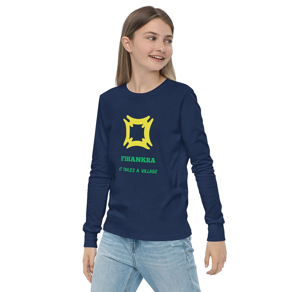 Thumbnail: FIHANKRA Kids long sleeve tee - Yellow
