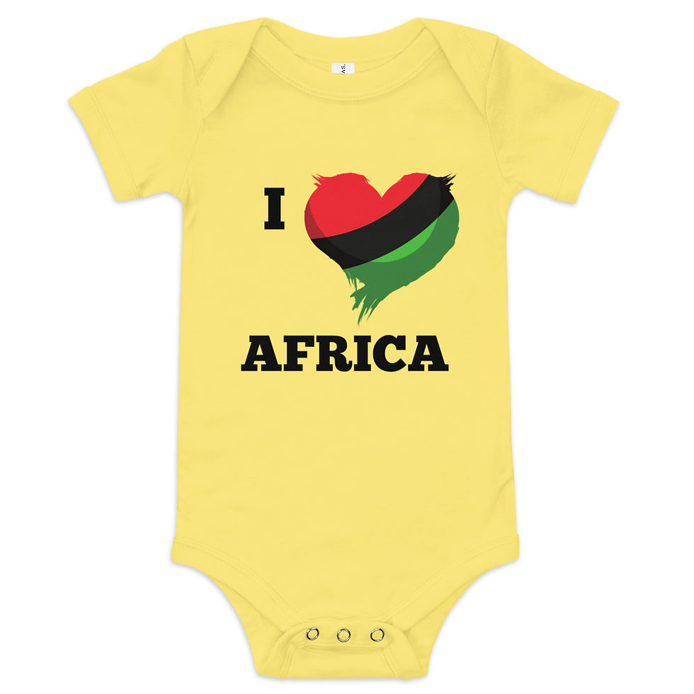 Thumbnail: I Heart Africa Short Sleeve Onesie