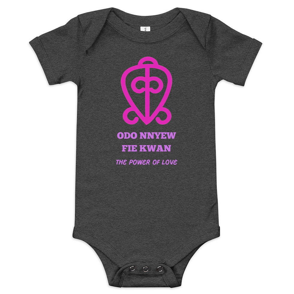 Thumbnail: ODO NNYEW FIE KWAN Baby Short Sleeve Onesie - Hot Pink