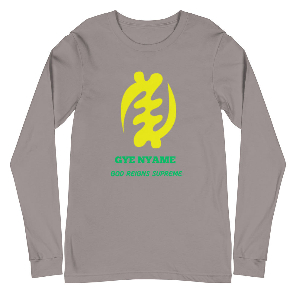 Thumbnail: GYE NYAME Men's Long Sleeve Tee - Yellow