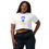 Thumbnail: SANKOFA Women’s Crop Tee -  Ultramarine Blue