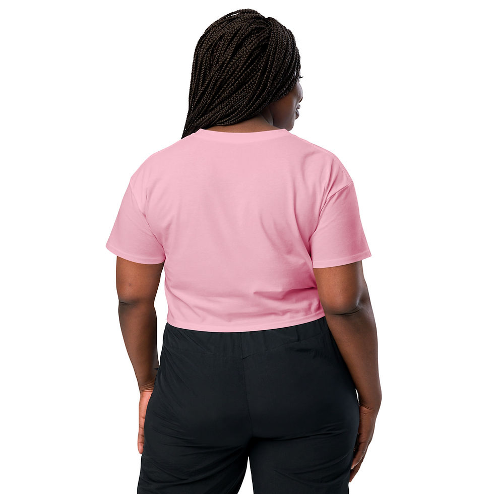 Thumbnail: ODO NNYEW FIE KWAN Women’s Crop Tee - Blue