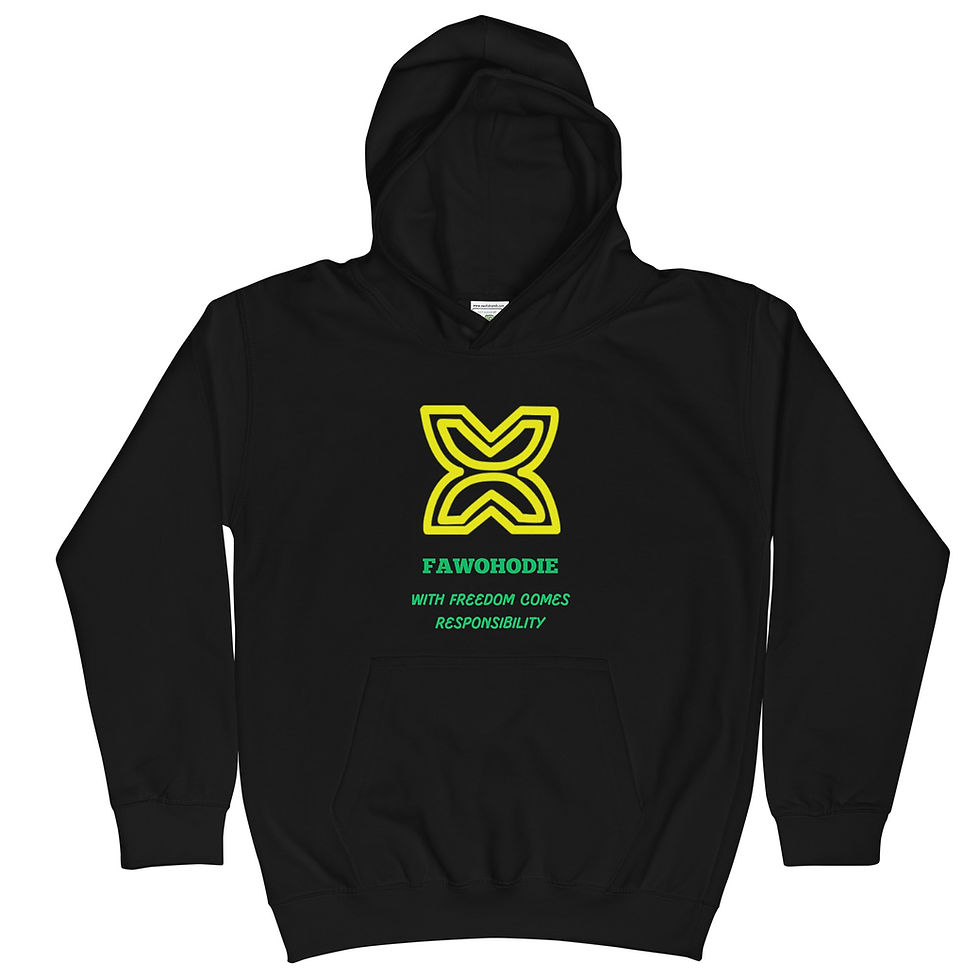 Thumbnail: FAWOHODIE Kids Hoodie - Yellow