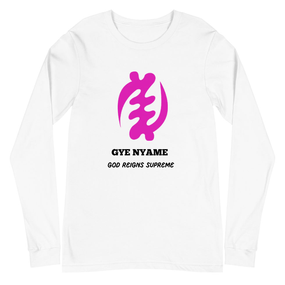 Thumbnail: GYE NYAME Men's Long Sleeve Tee - Pink