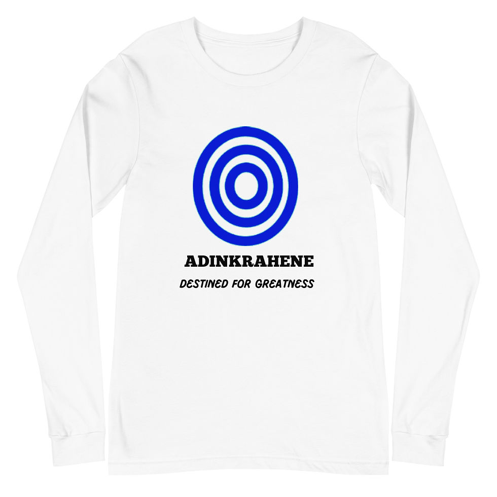 Thumbnail: ADINKRAHENE Women's Long Sleeve Tee - Blue