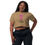 Thumbnail: SANKOFA Women’s Crop Tee - Hot Pink