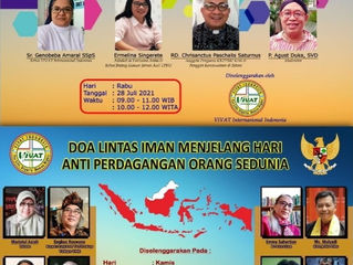 VIVAT INTERNASIONAL INDONESIA Selenggarakan Seminar dan Doa Lintas Iman Virtual Hari Menentang TPPO