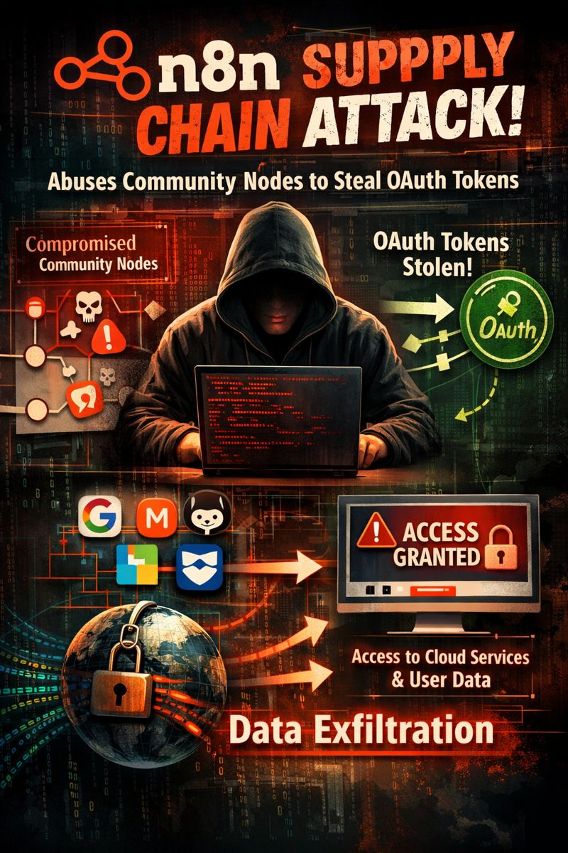n8n Supply Chain Attack Abuses Community Nodes to Steal OAuth Tokens