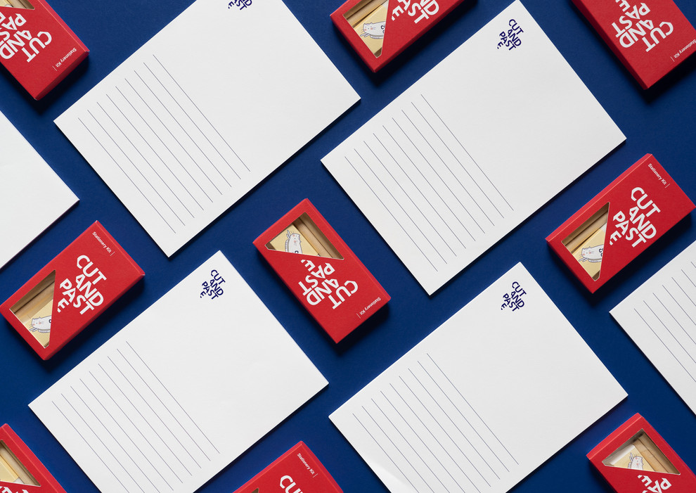 Cut & Paste Stationery Kit and Notepad