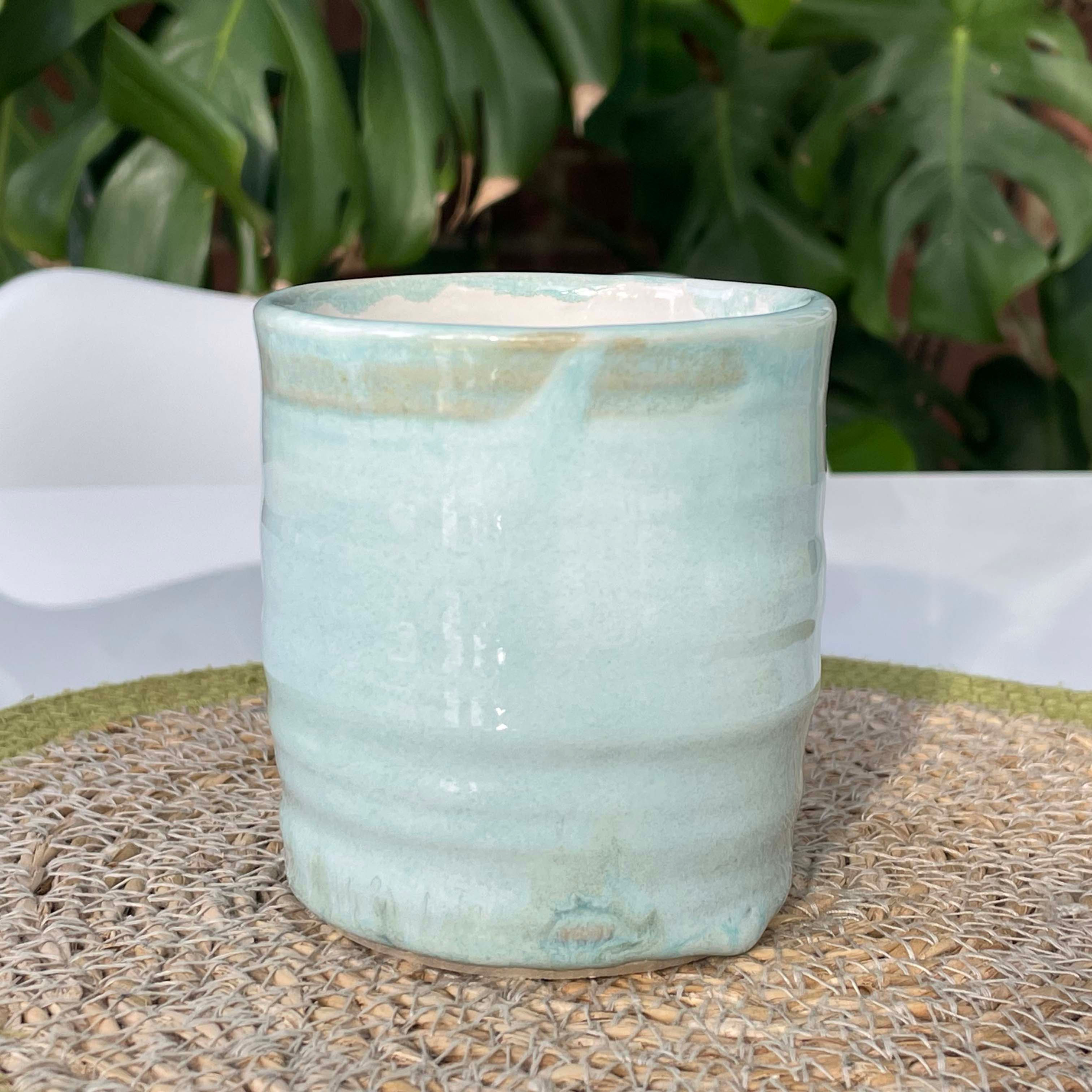 Decorative pot in Soft Aqua