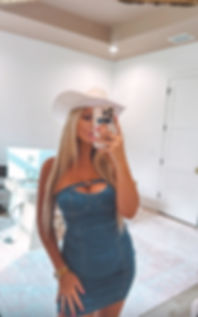 Buckle bunny denim dress 