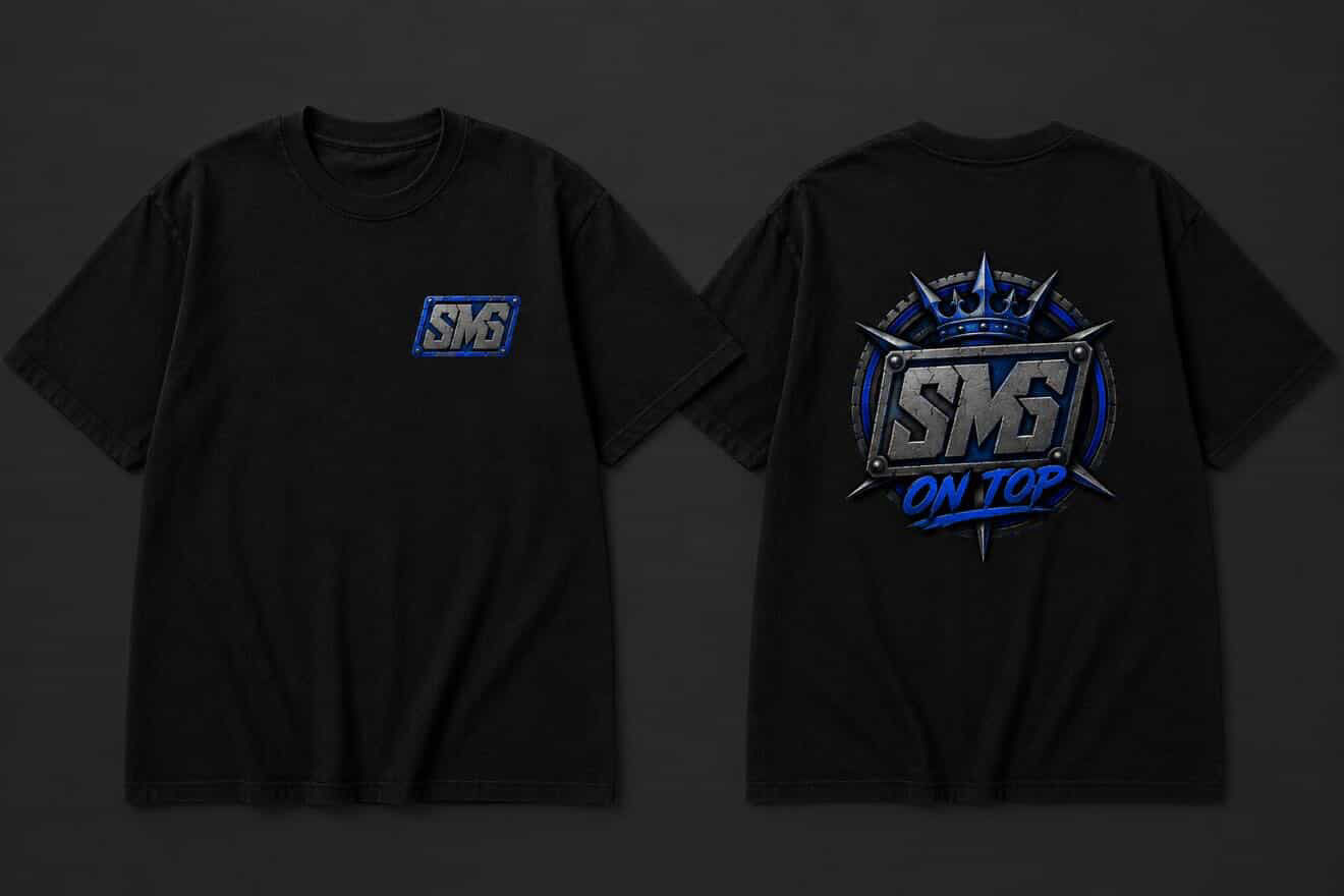 SMG on top- tshirt 