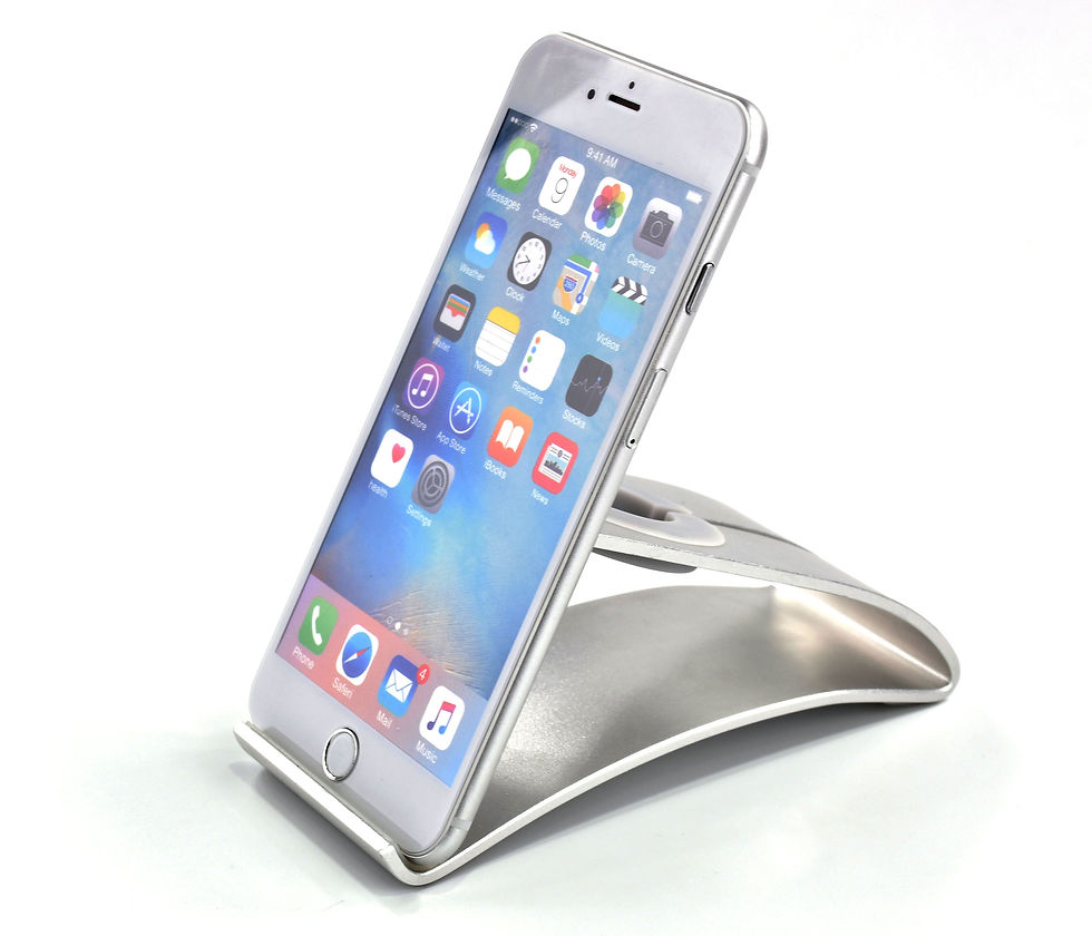 Miniaturbild: 2 in 1 Aluminium Ständer für Smartphone & Apple Watch - Innovatives Design