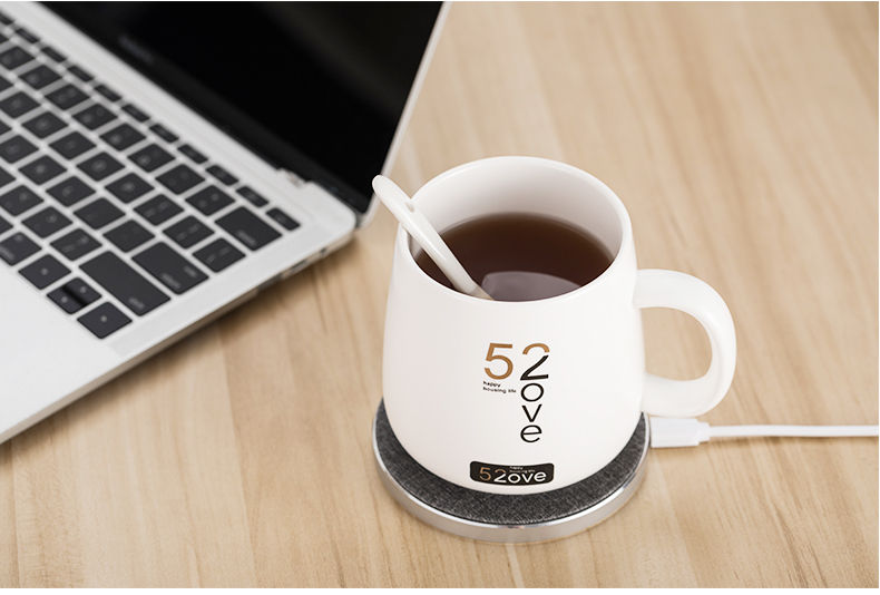 Miniaturbild: Qi 15W Wireless Fast Charging Pad & Inductive Coffee Mug Heater For The Office