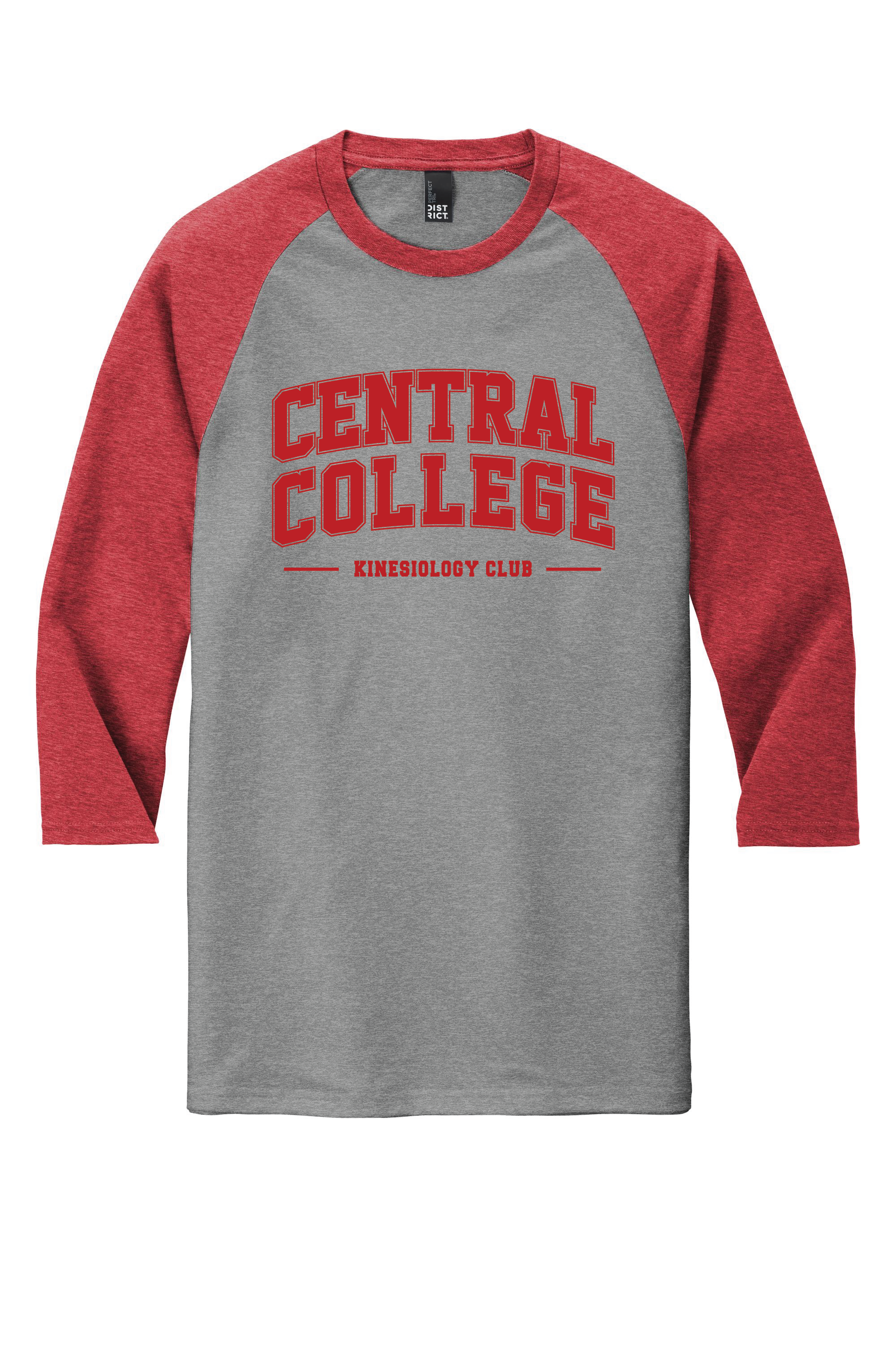 Central Kinesiology Triblend Baseball Tee