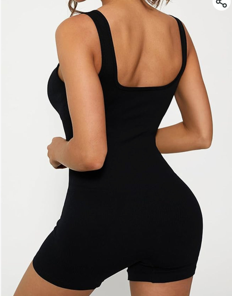 Thumbnail: LABodycon  Pilates Romper - Square Back