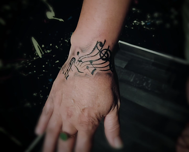 tatouage partition de musique