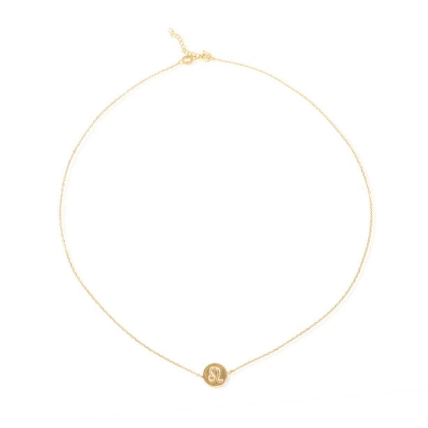 Thumbnail: Zodiac Symbol Charm Necklace - Gold