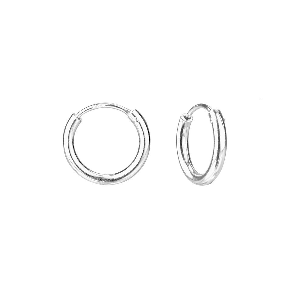 Thumbnail: Gina Silver Hoop - XS / S / M / L / XL
