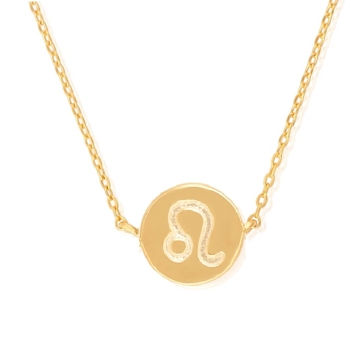 Thumbnail: Zodiac Symbol Charm Necklace - Gold