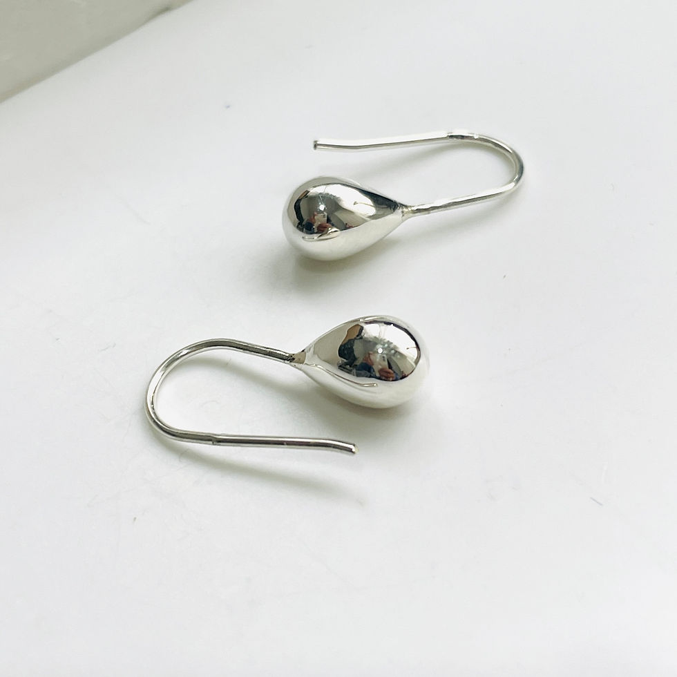 Thumbnail: Mini Teardrop Fixed Hook Earrings