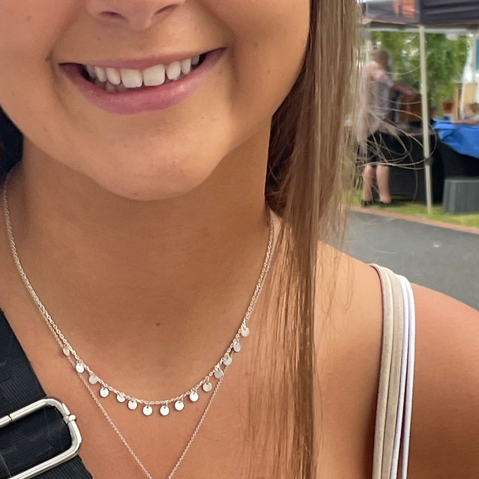 Thumbnail: Gypsy Dainty Disc Necklace