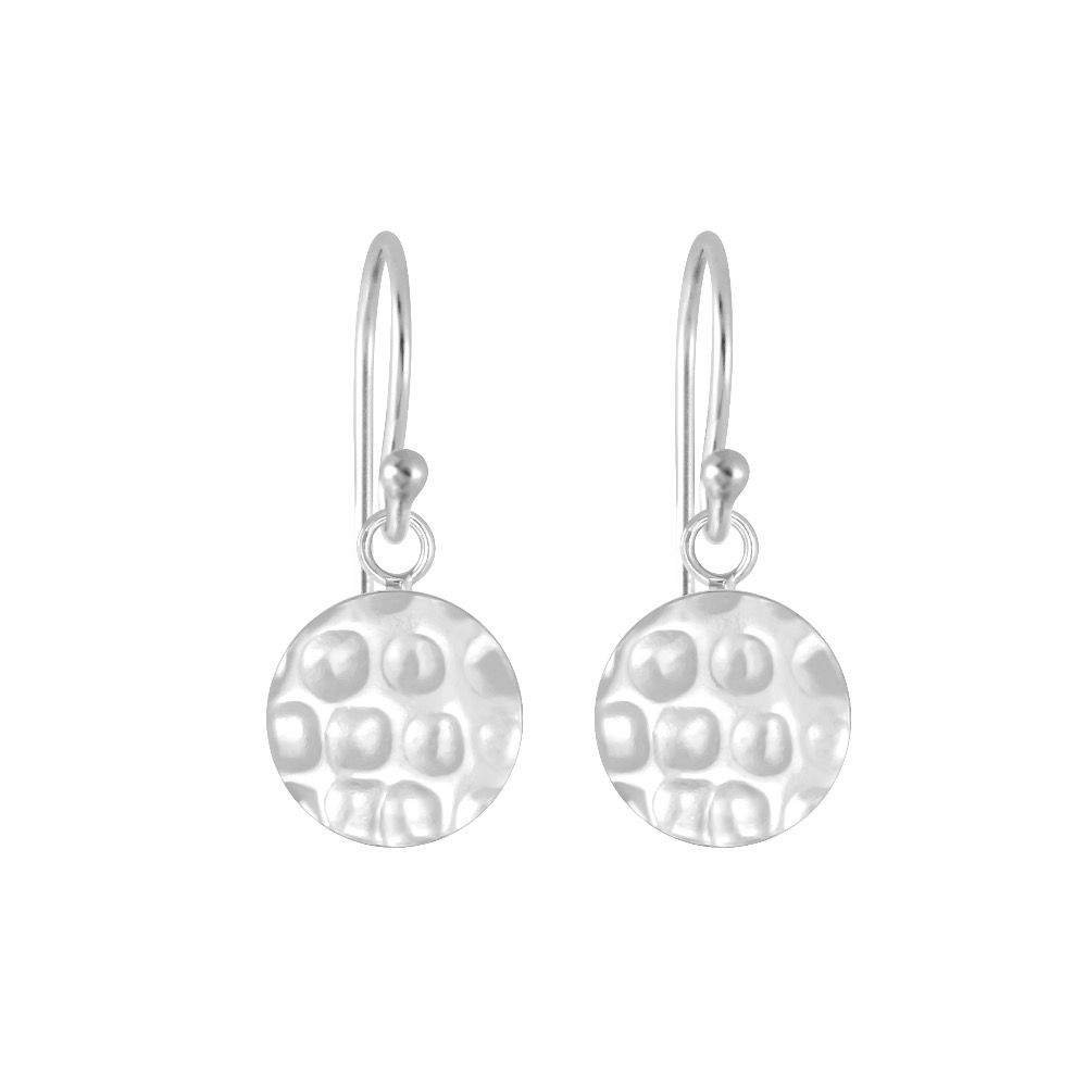 Hammered Circle Earrings