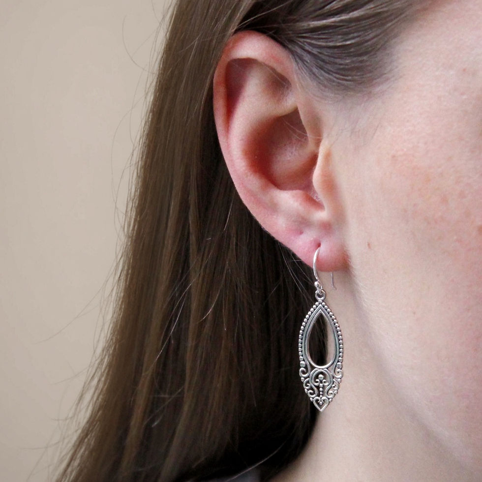 Thumbnail: Indali Beaded Boho Drop Earring