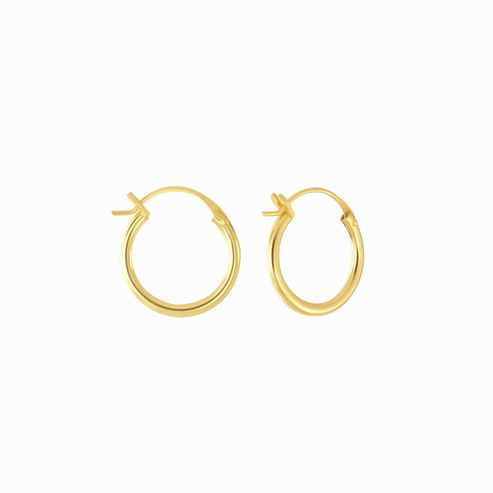 French Lock Hoops - Gold