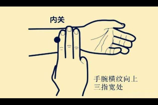 內關穴 © 百度百科