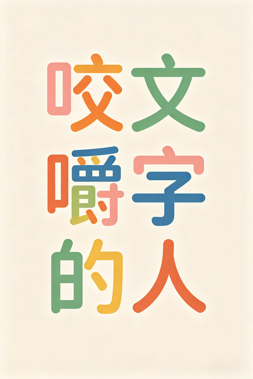 「咬文嚼字的人」活動海報