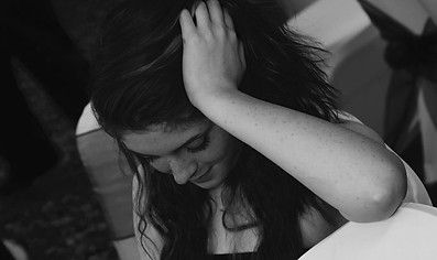 Black and white image of the author of 'Listen', Molly Farrenden.