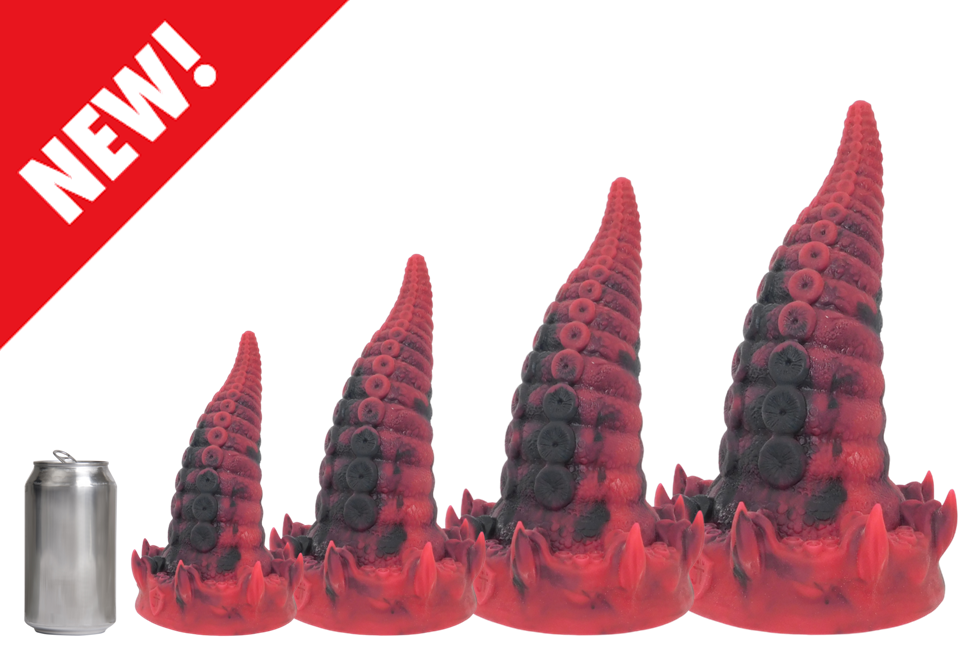 CEPHALOPOD'S REVENGE (Rage) Platinum Silicone Dildo