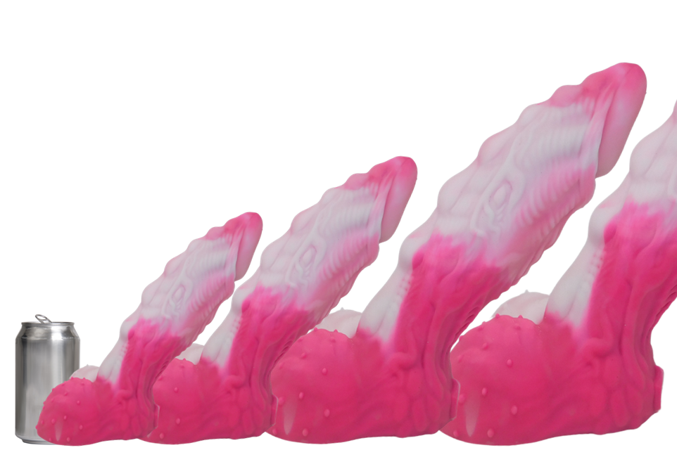 John Thomas® ORIGINAL DRAGONS COCK Platinum Silicone Dildo