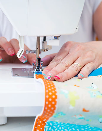 Sewing Fabric Close-Up