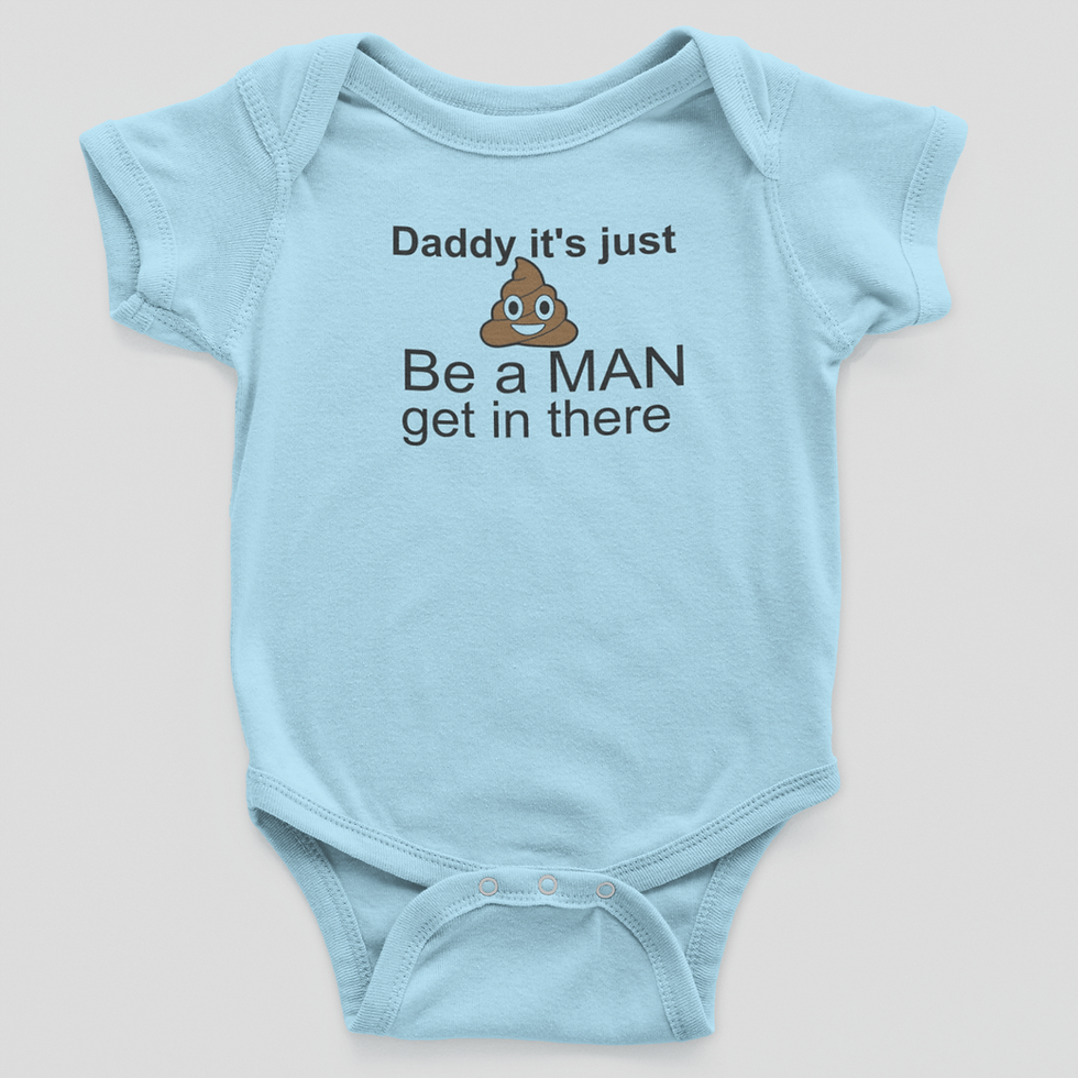 Thumbnail: Daddy it's only poop Onesie, Bodysuit
