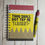 Thumbnail: Thou Shall Not Try Me Teacher Pencil Design Notebook and Pen Bundle Se