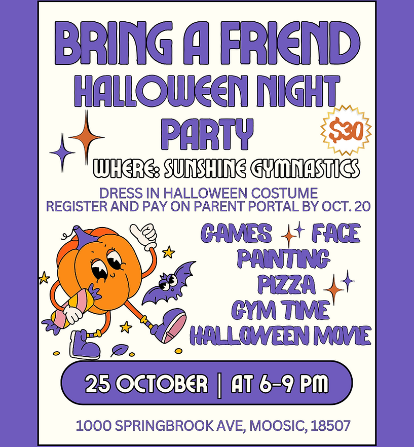 Halloween Party, Sunshine Gymnastics.png
