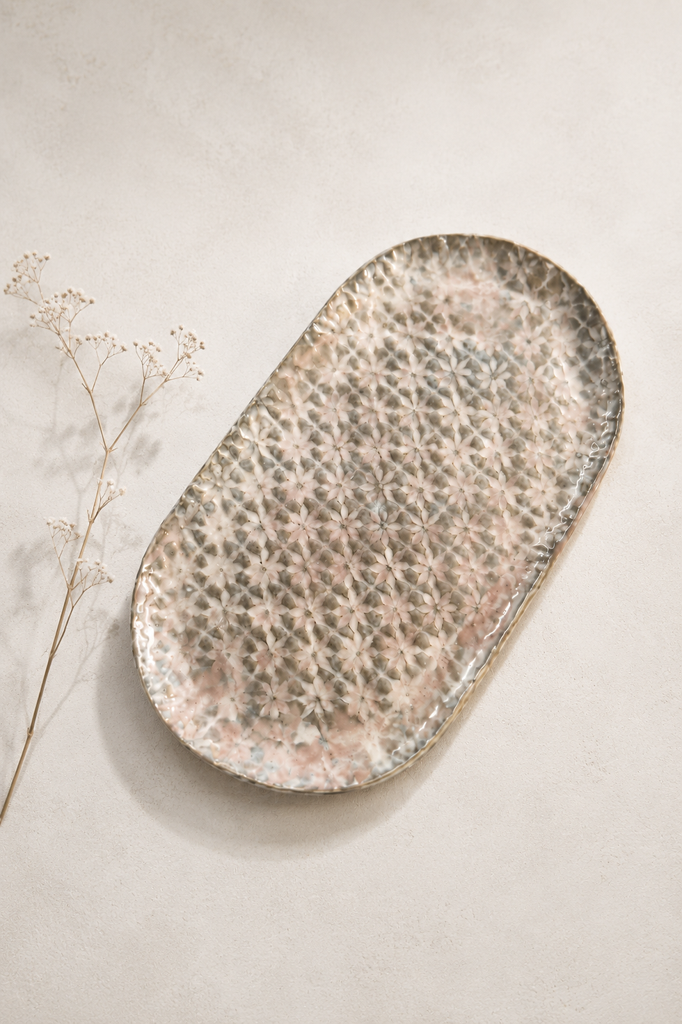 Blush Meadow Serving Tray